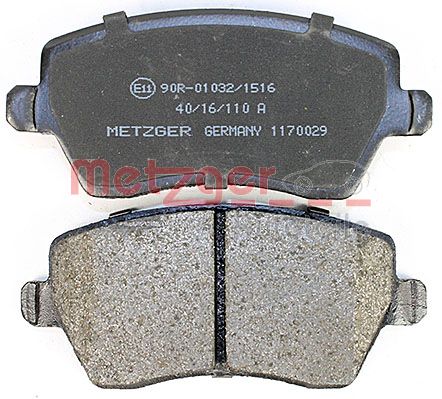 METZGER 1170029 GREENPARTS Bremsbelagsatz, Scheibenbremse